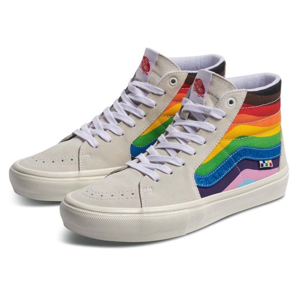 🆕VANS🌈 SK8-HI TOP PRIDE RAINBOW  SHOES - Picture 3 of 7
